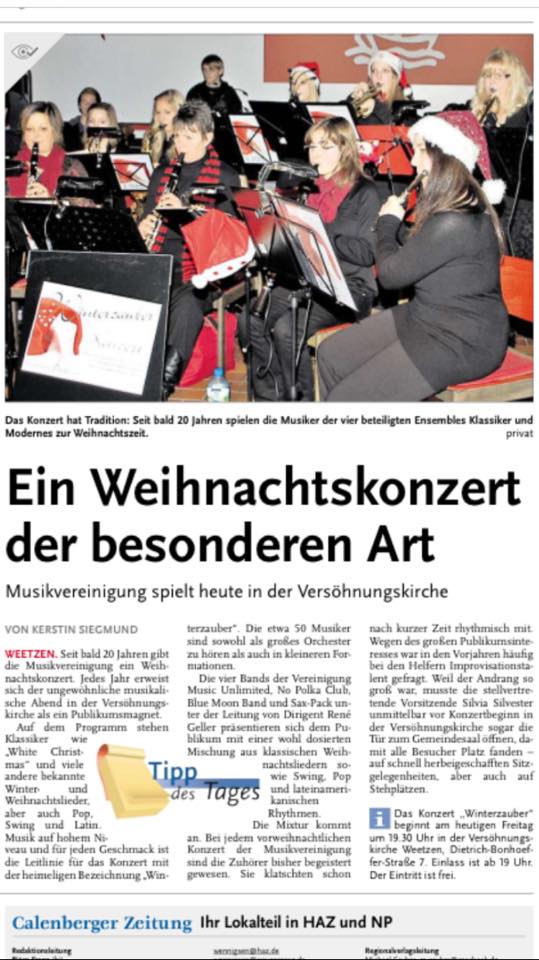 Ein Weihnachtskonzert der besonderen Art